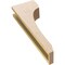 Ekena Millwork 4"W x 8"D x 24"H Thin Legacy Rough Cedar Woodgrain TimberThane Corbel, Primed Tan CORUR04X08X24LGYRCPR - alternate 6